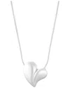 Adornia Gold Tarnish Resistant Adjustable Oversized Puffy Heart Necklace
