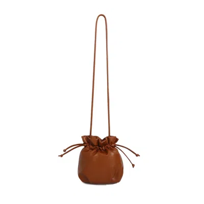 Adornia Rust Brown Scrunch Crossbody Bag