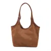 Adornia Rust Brown Shoulder Bag In Brown