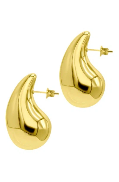 Adornia Sculptural Drop Earrings In Gold