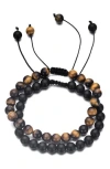 Adornia Set Of 2 Beaded Stretch Bracelets
