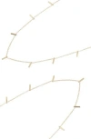 Adornia Set Of 2 Charm Station Necklaces In Gold