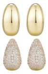 Adornia Set Of 2 Drop Earrings