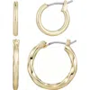 Adornia Set Of 2 Hoop Earrings