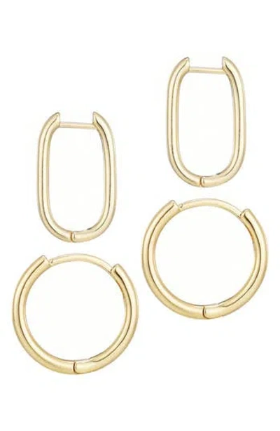 Adornia Set Of 2 Hoop Earrings