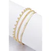 Adornia Set Of 3 Assorted Chain Bracelets In Gold