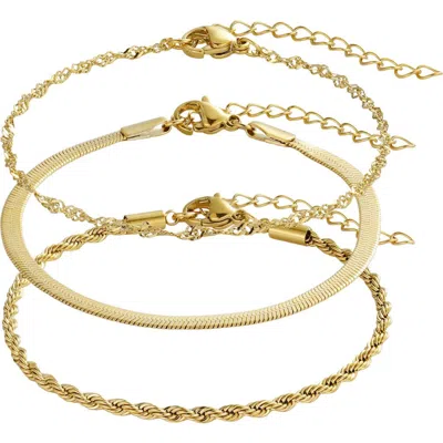 Adornia 18k Plated Stainless Steel Bracelet In Transparent