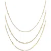 Adornia Set Of 3 Assorted Chain Necklaces In Gold