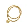 Adornia Ball Bracelets In Yellow