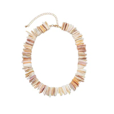 ADORNIA SHELL PIECES ADJUSTABLE NECKLACE