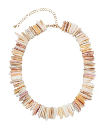 ADORNIA SHELL PIECES ADJUSTABLE NECKLACE