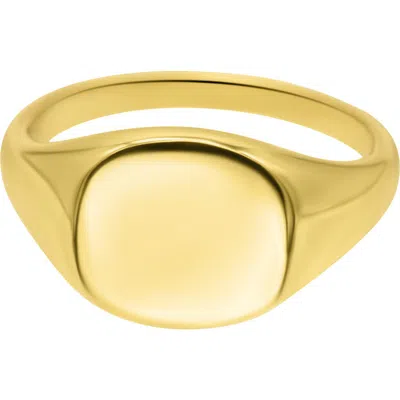Adornia Signet Ring In Gold
