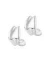 Adornia Silver Chunky Hoop Earrings In Silver