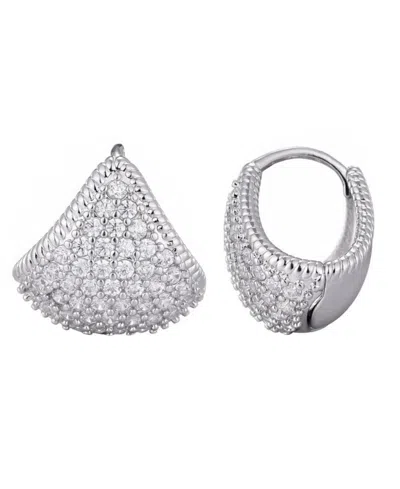 ADORNIA SILVER CZ PURSE EARRINGS