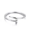 Adornia Silver Nail Ring In Silver