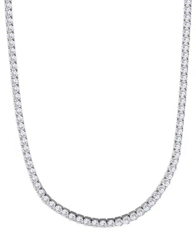 ADORNIA ADORNIA SILVER PLATED 3MM TENNIS CHAIN NECKLACE
