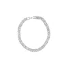 Adornia Silver Plated 8mm Crystal Curb Chain Bracelet In Silver