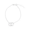 Adornia Silver Plated Adjustable Pave Cz Rings Bracelet In Silver