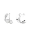 Adornia Silver Plated Chunky Hoops