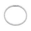 Adornia Silver Plated Crystal Bezeled Tennis Bracelet In Gray