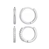 Adornia Set Of 2 Assorted Huggie Hoop Earrings In Metallic