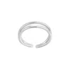 Adornia Silver Plated Double Line Adjustable Toe Ring In Neutral