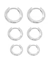 Adornia Set Of 3 Huggie Hoop Earrings