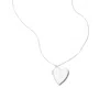 Adornia 14k Gold Plated Heart Locket Pendant Necklace In Silver