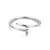 Adornia Silver Plated Nail Ring In Metallic
