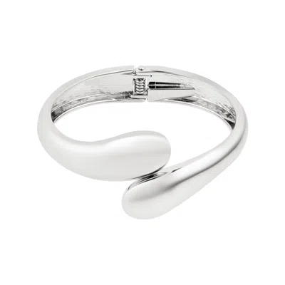 Adornia Silver Plated Overlapping Cuff