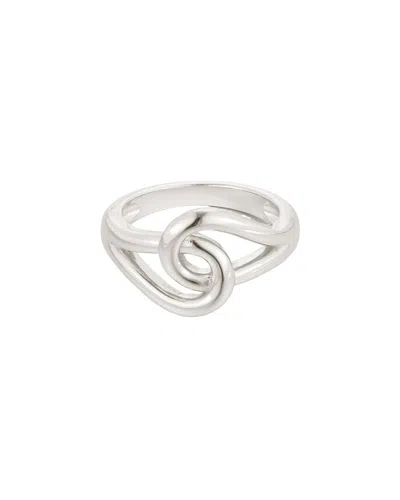 Adornia Silver Plated Ring In Metallic