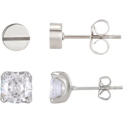 Adornia Silver Plated Stud Earrings