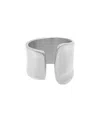 Adornia Silver Plated Tall Open Band Ring In Silver