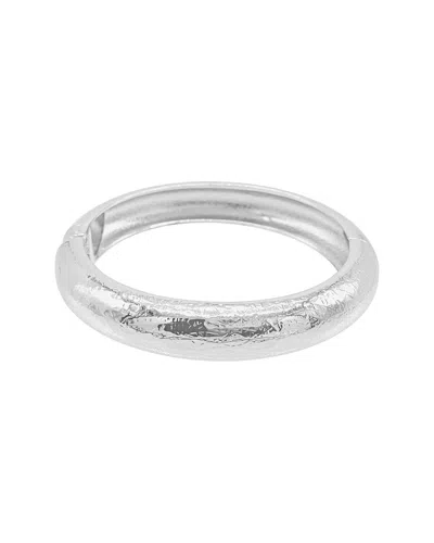 ADORNIA ADORNIA SILVER PLATED TEXTURIZED BRACELET