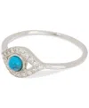 Adornia Evil Eye Ring Silver In Silver