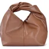 Adornia Slouchy Twist Hobo Bag In Brown