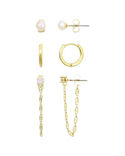 Adornia Spring2 14k Faux-pearl Earrings In Multi