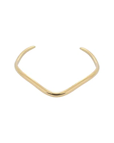 Adornia Tarnish Resistant 18k Gold Plated Wave Cuff