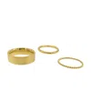 Adornia Stacking Band Set Gold In Yellow