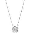 Adornia Stainless Steel 5-leaf Clover Pendant Necklace