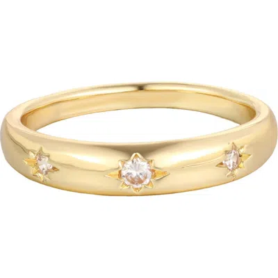 Adornia Star Cubic Zirconia Band Ring In Gold