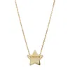 Adornia Star Pendant Necklace With Pave Diamond Gold In Yellow