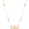 Adornia Tarnish Resistant 18k Gold Plated Bar Necklace