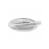 Adornia Sterling Silver Plated 2-layer Omega Chain Bacelet In Silver