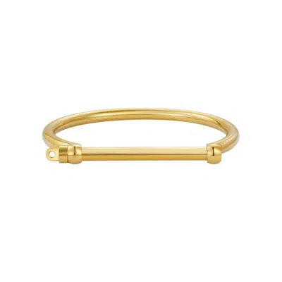 Adornia Tarnish Resistant 14k Gold Men's Screw Cuff