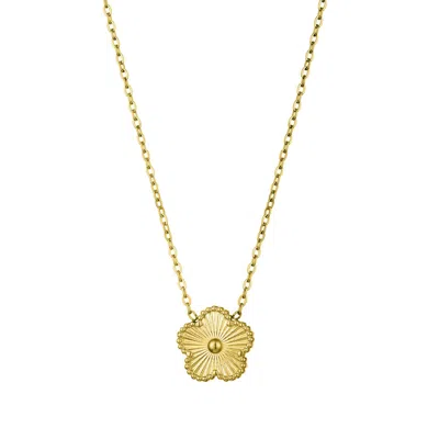 Adornia Tarnish Resistant 14k Gold Plated 5-leaf Clover Pendant Necklace