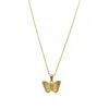 Adornia Tarnish Resistant 14k Gold Plated Butterfly Pendant Necklace In Gold