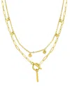 Adornia Initial Pendant Layered Chain Necklace In Gold- I