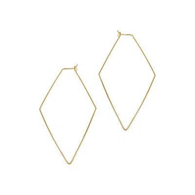 Adornia Tarnish Resistant 14k Gold Plated Geometric Hoops