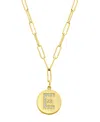 Adornia 14k Gold Plated Pavé Initial Pendant Necklace In Gold- E